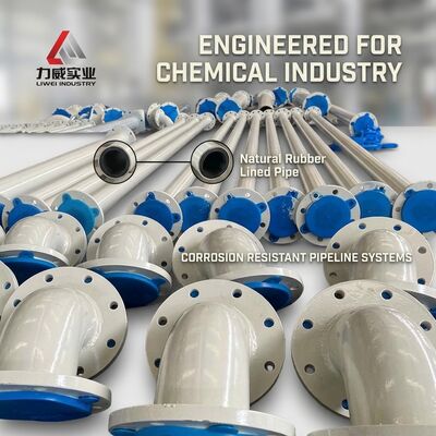 مقاومت بالا در برابر سایش لوله لاستیکی مقاوم در برابر خوردگی شامل مواد پوشش لاستیک طبیعی نئوپرن EPDM نیتریل برای صنعت شیمیایی