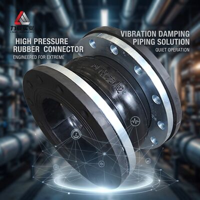 PN6-PN40 واحد کره انعطاف پذیر مفصل لاستیکی با رنگ تنظیم Flange و Flange / Threaded اتصال