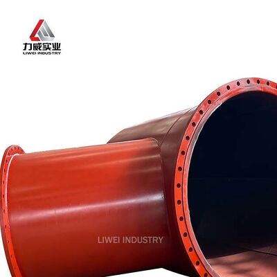 لوله لاستیکی با لاستیک لاستیکی مقاوم به سایش ASTM DIN JIS فلنج فشار دمای بالا DN25 تا DN1200