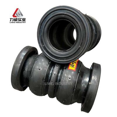 اتصال انبساطی لاستیکی دو کروی ولکانیزه ضد ترکیدگی EPDM NBR تقویت‌شده، گازبند با قابلیت جبران حرارتی