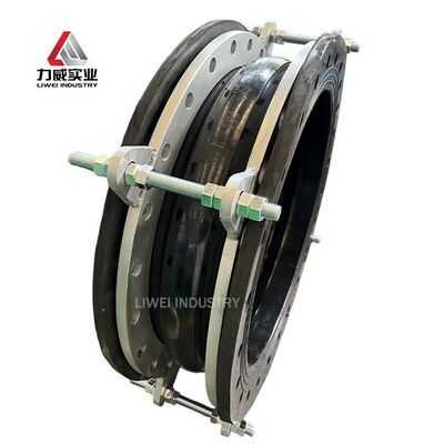 Single Sphere Rubber Expansion Joint EPDM NBR Flange DIN ANSI JIS DN15-DN4000 Control Rods